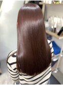40代/美髪ストレート/ショコラブラウン10トーン