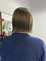 ヘアーアイストゥーレ(HAIR ICI TRE)&nbsp;髪質改善カラー透明感カラーオリーブベージュ外ハネボブ