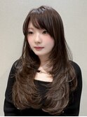 ブリーチなしダブルカラーのバタフライレイヤー