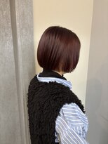 リラクオーレ 三宮 元町(LIRA CUORE)&nbsp;バーガンディー×ミニボブ