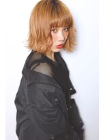 ネス(ness)&nbsp;[RIMMA]ペールオレンジ/外ハネ/ボブ