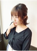 （久留米／西原）ショートハーフアップ外ハネアレンジ