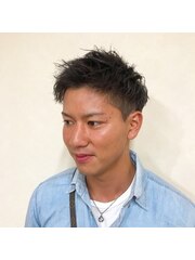 メンズヘアショートレイヤーイケメンツーブロック横浜