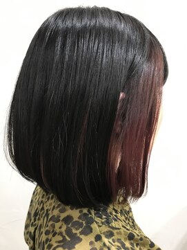 アリウス(ALIUS by posh) 【ALIUS 池袋 小川真一】ダークボブ インナーベイクドピンク