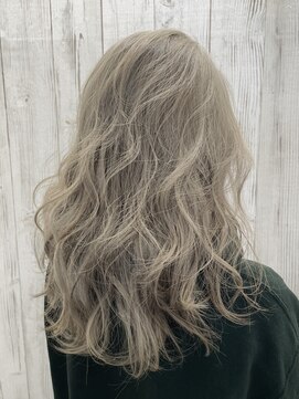 ヘア ドレス リッケ(hair dress lykke) 【lykke】グラマラスロング×High Milktea beige