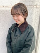 メイクス 表参道(MAKE'S omotesando)&nbsp;ショートボブ ショートパーマ 透明感カラー ブリーチなし 小顔