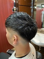 ヒロギンザ 新橋日比谷口店(HIRO GINZA)&nbsp;リーゼント風スキンフェードパーマ　新橋　理容室