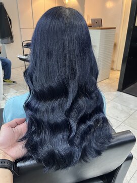 ブレンド 渋谷(BLend) 【Blend渋谷】大人気透明感コリアンブルーカラー 髪質改善