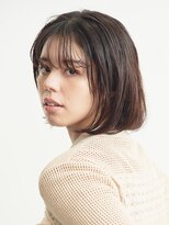 ルクスドレ 新宿(Luxe doree')&nbsp;チェリーブラウン/ルーズヘア/フリンジバング/前髪カット/新宿駅