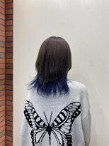 ヘッツ 仙台駅前店(HETTU)&nbsp;黒髪/グレーベージュ/レイヤーロング/前髪パーマ