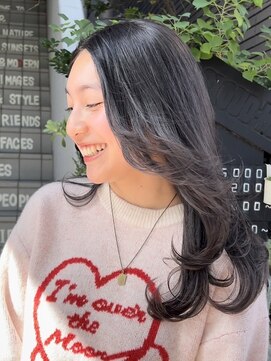 クラウドヘアー CLOUD HAIR レイヤー／グレージュ／ハイライト／グラデーション