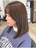 ミルクティーベージュダブルカラーケアブリーチインナーカラー