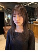 【akane】レイヤーカットうぶ毛パーマ韓国顔周りおくれ毛