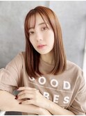 ブラウンカラー×伸ばし中にぴったりなナチュラルワンカール