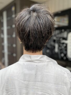 サロン ハナノ(Salon Hanano) メンズショート糸ハイライトミニウルフ20代30代ニュアンスパーマ