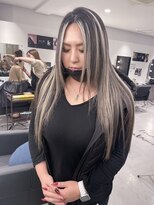 キング 枚方店(K!ng) ハイライトカラーミルクティーベージュレイヤーカット