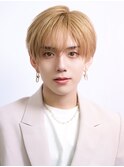 シースルーラウンドマッシュハイトーンナチュラルヘア