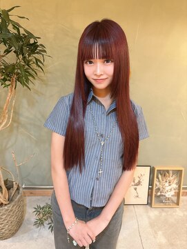 クオン(kuon) 夏のトレンドカラー☆チェリーレッド★【シールエクステ】