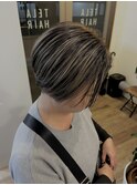 伸びかけブリーチをデザインに