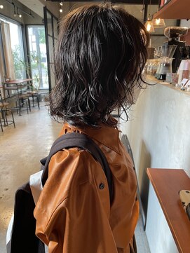 エニイ(ANY) デザインカラー/オリーブベージュ/ウエットヘア【千葉／パーマ】