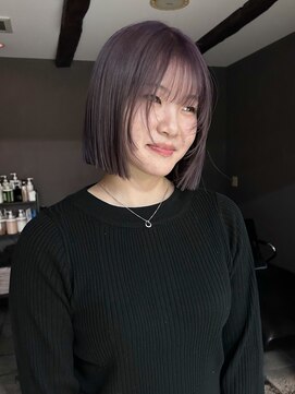 ヘアー アイス ルーチェ(HAIR ICI LUCE) ラベンダー/ブルーラベンダー/ボブ/太田