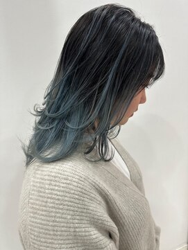 ナンブ セントラル(nambu-CENTRAL) レイヤーカット＆バレイヤージュアッシュ