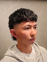 ワンワンオー バーバーショップ 長浜店(@110 BARBER SHOP)&nbsp;フェード×ウルフ（マレット）