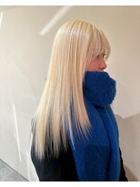 グッドフェローズ キタホリエ(GoodFellas kitahorie) 自然な艶感のハイトーンレイヤーストレートブリーチ透明感カラー