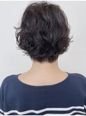 【morio原宿】ゆるふわショートパーマ　ふんわりパーマ　ひし形
