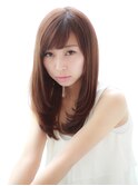 カジュアルフェミニン☆サラツヤ内巻きセミロング☆
