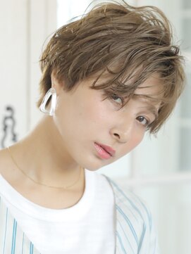 アビエクレール 河内花園(abije claire) セミドライで軽やかに動くショート★20代30代50代 髪質改善