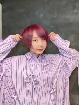 ランズ(LANDS) ケアブリーチで作るピンクラベンダー☆渡部雅己