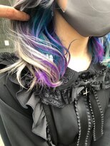 ビヨンドイー(beyond E)&nbsp;ホワイトグレー×ギャラクシーユニコーンカラー