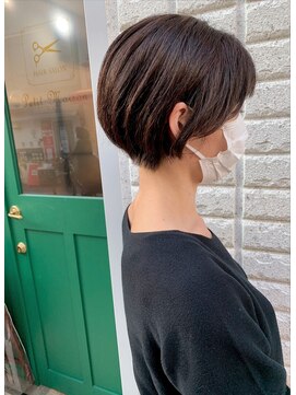 プチメゾントウキョウ(Petit Maison Tokyo) 前下がりマッシュショート_ミルクラテカラー