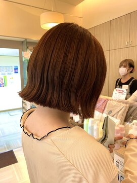 ビューティシモ 川越(Beautissimo) 【板倉花連】*. 秋冬オレンジブラウン×プツっとボブ.*