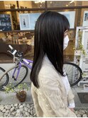 10代20代ナチュラルストレートミディアム/暗髪ダークトーン