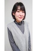ナチュラルふんわりボブ