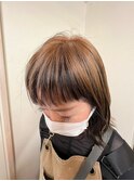 #アンブレラカラー#wカラー#オン眉