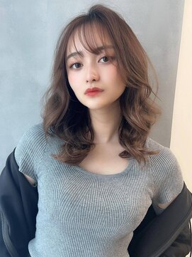 アグ ヘアー オーパス 小山店(Agu hair opus) 《Agu hair》ヘーゼルカラー×カジュアルカールセミ