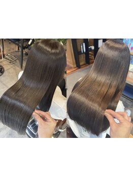 【髪質改善METEOカラー+小顔カット+潤いTR\14300】Palioの髪質改善で自分史上最高の艶髪×透明感カラーへ♪