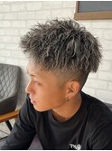 ツイスト/ホワイトメッシュ/メンズパーマ