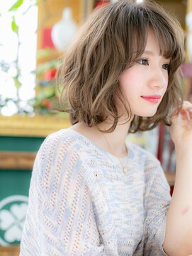 カバーヘア ブリス 戸田公園西口店(COVER HAIR bliss) 大人インナーカラーくせ毛風ボブパーマc5戸田公園20代30代40代!