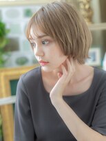 カバーヘア ブリス 大宮西口(COVER HAIR bliss)&nbsp;外国人風ミルクティアッシュ小顔ウルフボブh3大宮20代30代40代