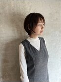 ショート×ピンクブラウン
