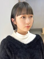 オズ 安積店(OZ)&nbsp;ダブルカラー外ハネボブインナーカラーハイライトケアブリーチ