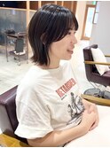 *滝田*外ハネ切りっぱなしボブレイヤー20代30代40代大人かわいい