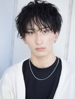 ランダムカールソフトスパイラルナチュラルミディアムマッシュ