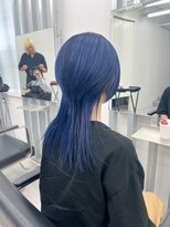 キバ(kva) ▽□□▽ロングウルフ×ネイビー