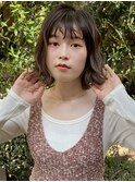 花田/ボブ/切りっぱなしボブ/イメチェン/前髪/下北沢/グレージュ