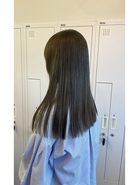 アム(amu) オリーブカラー/オリーブベージュ/ブリーチカラー/透明感カラー